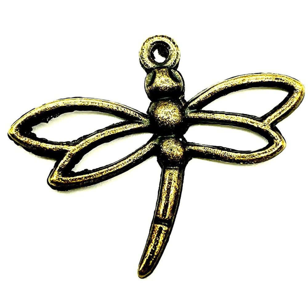 2554 30PC Alloy Antique Bronze Dragonfly Charms Pendants for Jewelry